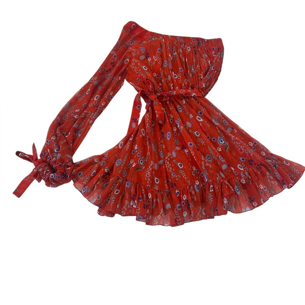 Revolve Alexis Edyta floral print one-shoulder mini dress - Picture 7 of 14
